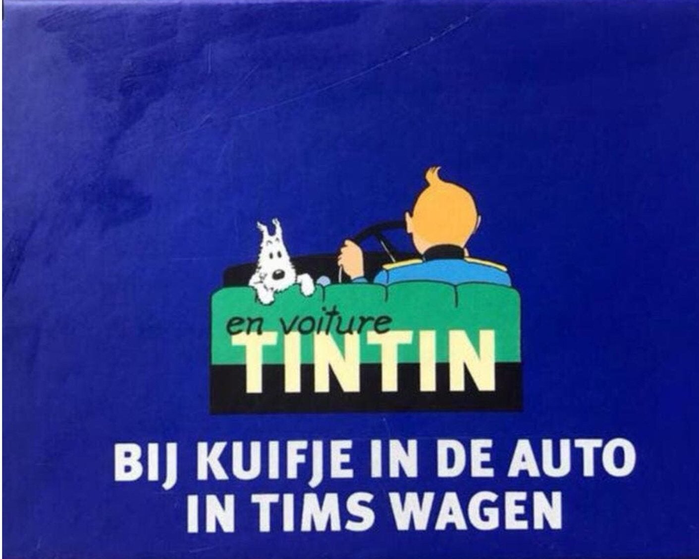 Bij Kuifje in de auto speelkaarten set - ZGAN, Verzamelen, Ophalen of Verzenden, Zo goed als nieuw, Speelkaart(en)