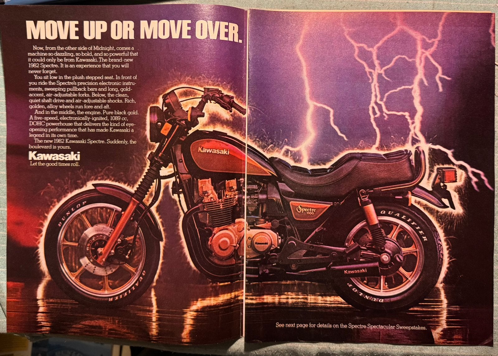 Advertentie 1982 Kawasaki Spectre 1100 USA, Verzenden, Zo goed als nieuw, Motoren