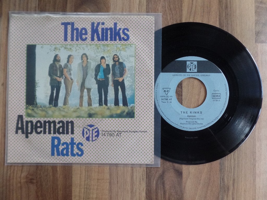single The Kinks – Apeman / Rats, Ophalen of Verzenden, Gebruikt, 7 inch, Rock en Metal