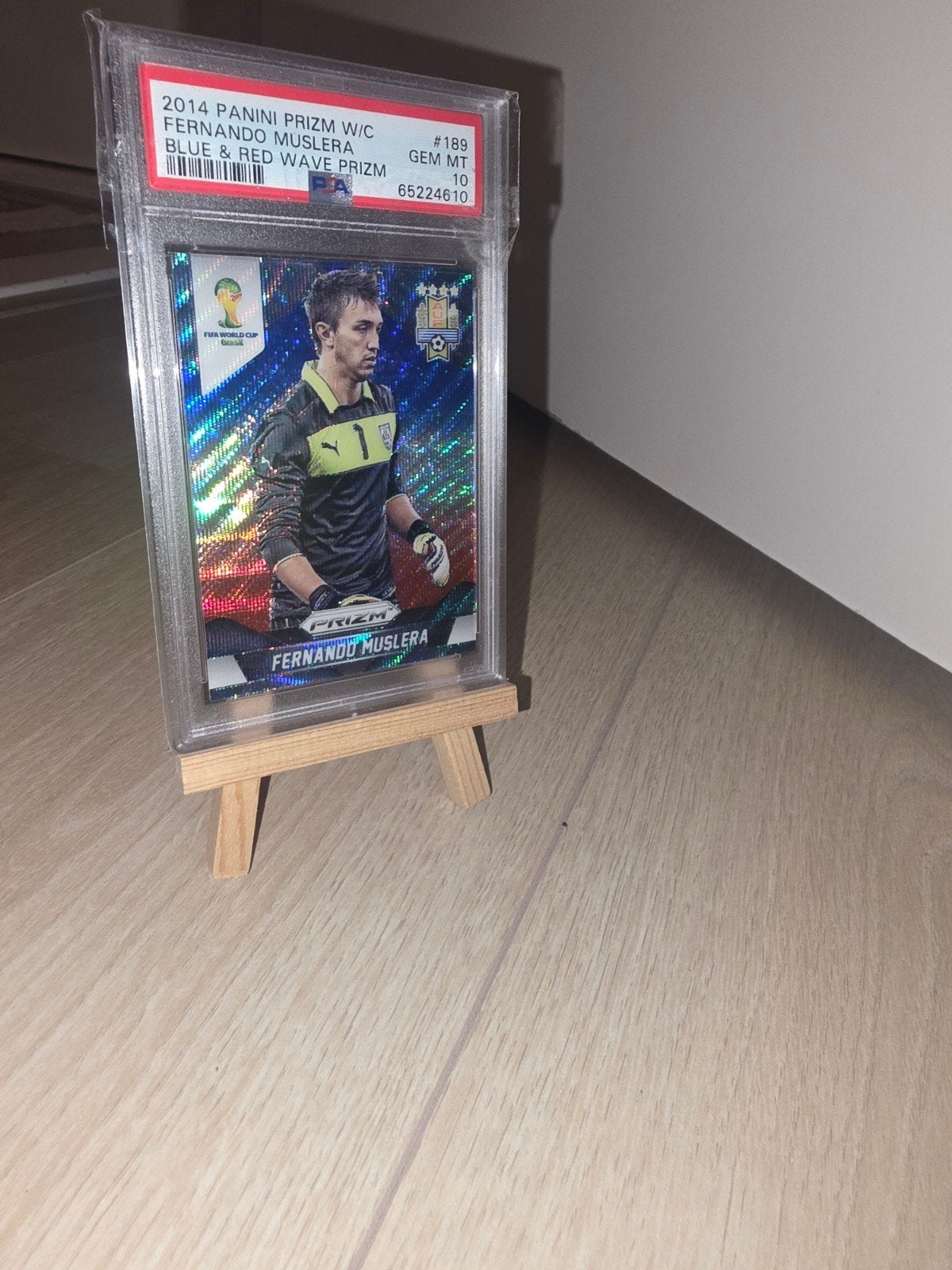 Fernando Muslera Panini Prizm 2014 PSA 10 GEM MINT, Ophalen of Verzenden, Nieuw, Buitenlandse clubs, Spelerskaart