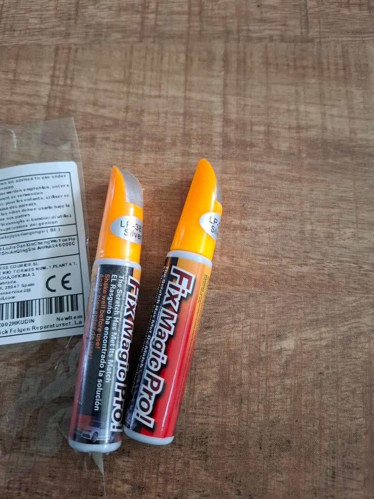 Lakstift auto zilver - Fix Magic Pro, Ophalen of Verzenden, Zo goed als nieuw