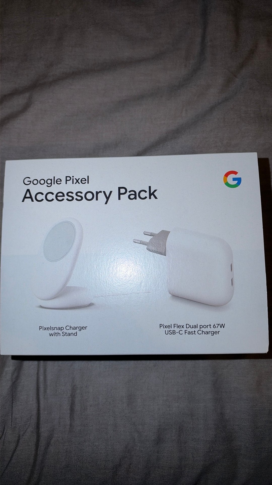 Google Pixel Accessory Pack (Pixelsnap Charger + 67W Lader), Universeel, USB-C, Draadloze oplader, Nieuw