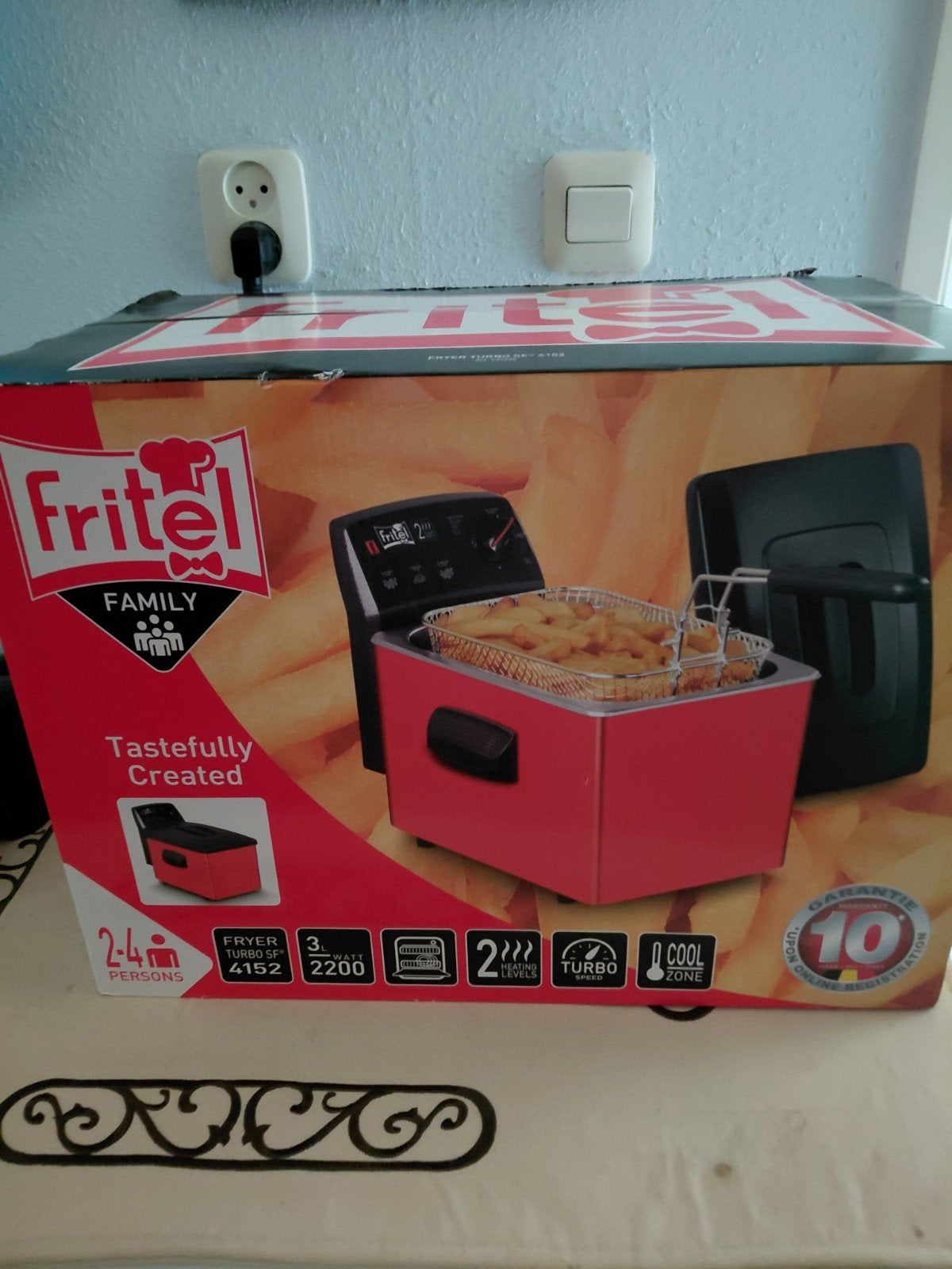 Nieuwe Fritel Turbo SF 4152 friteuse - 3L, 2200W, Ophalen