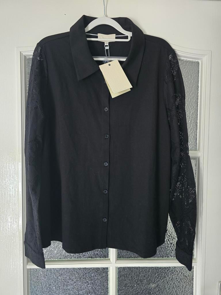 Nieuwe blouse maicazz L zwart kant, Ophalen of Verzenden, Nieuw, Zwart