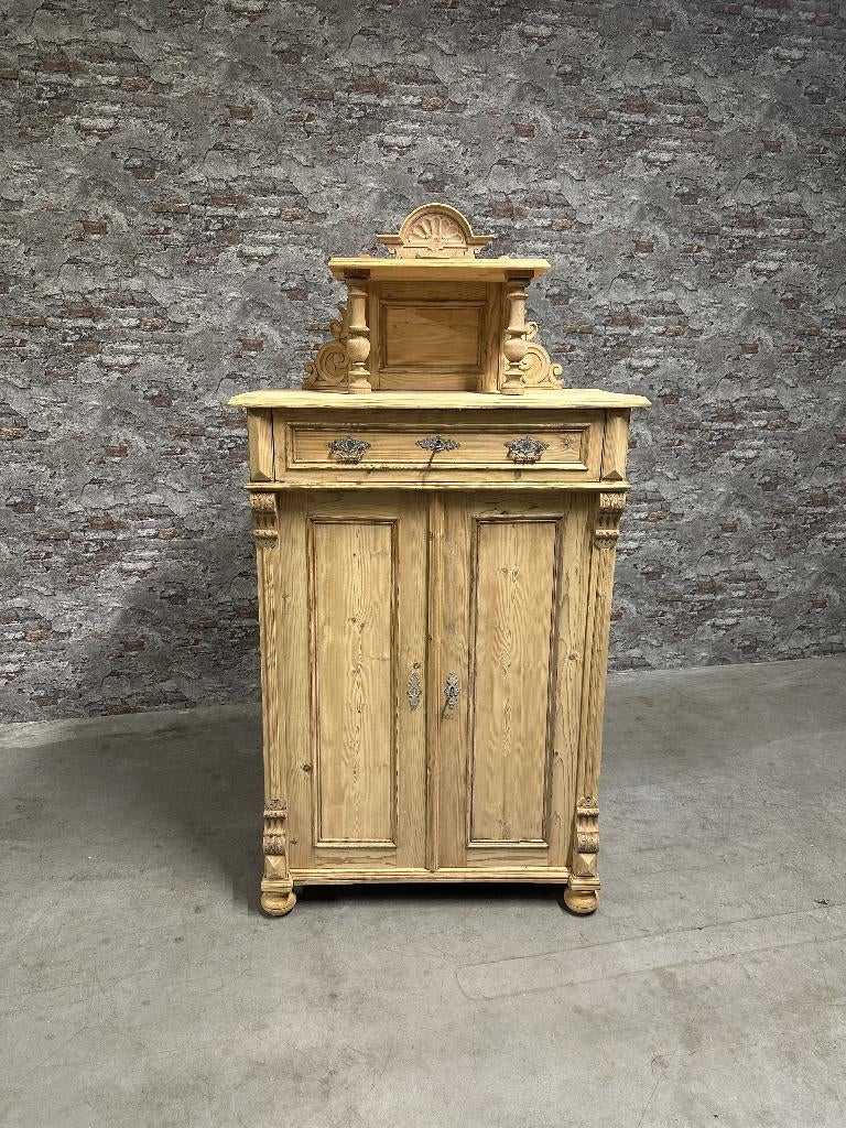 Vertico Gründerzeit met opstand nr.8794, Antiek en Kunst, Antiek | Meubels | Kasten, Ophalen of Verzenden