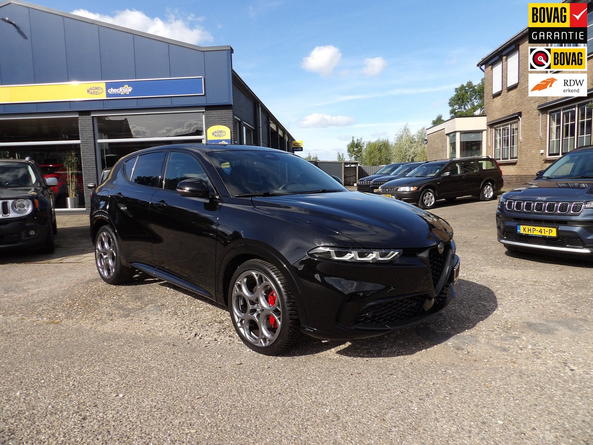 Alfa Romeo Tonale 1.5T Hybrid Veloce / Rijklaarprijs, Auto's, 12 maanden, Gebruikt, Zwart, 4 cilinders