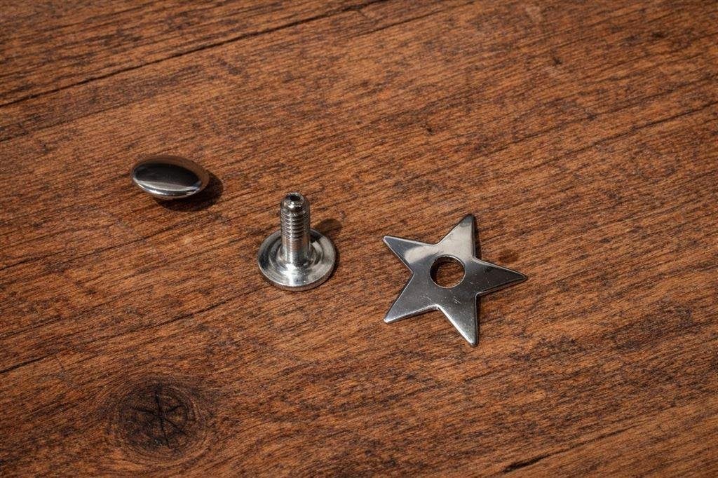 Ster Spijkers - Verchroomd - Metaal - 10 stuks, Motoren, Ophalen of Verzenden, Nieuw