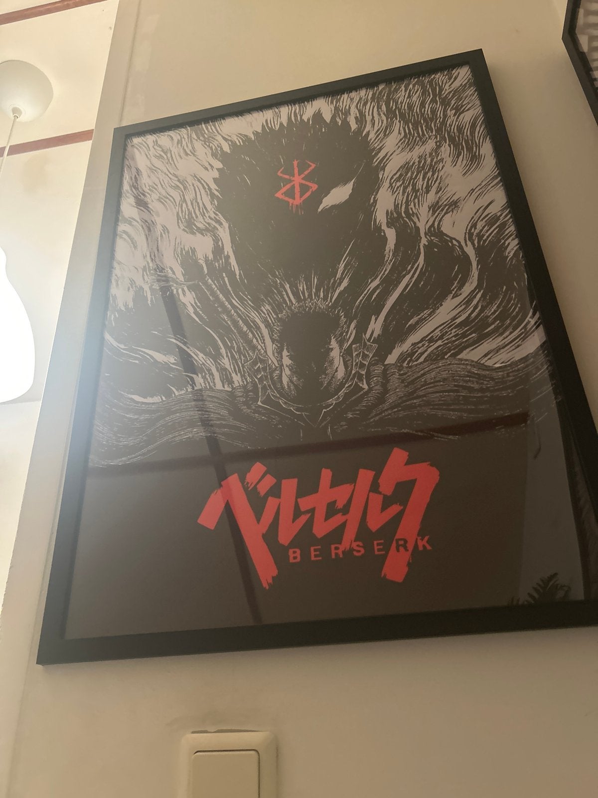 Berserk Poster, Rechthoekig Staand, Ophalen of Verzenden, Zo goed als nieuw, Canvas of Doek