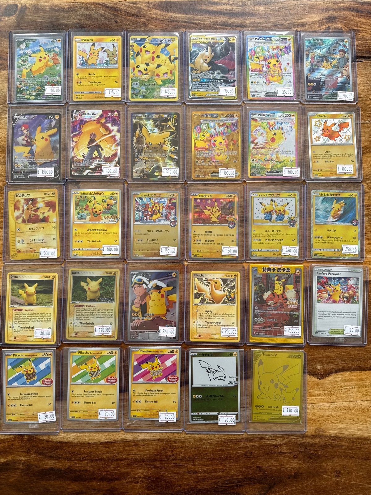 Grote collectie Pikachu kaarten - ook los te koop!, Ophalen of Verzenden, Zo goed als nieuw, Meerdere kaarten