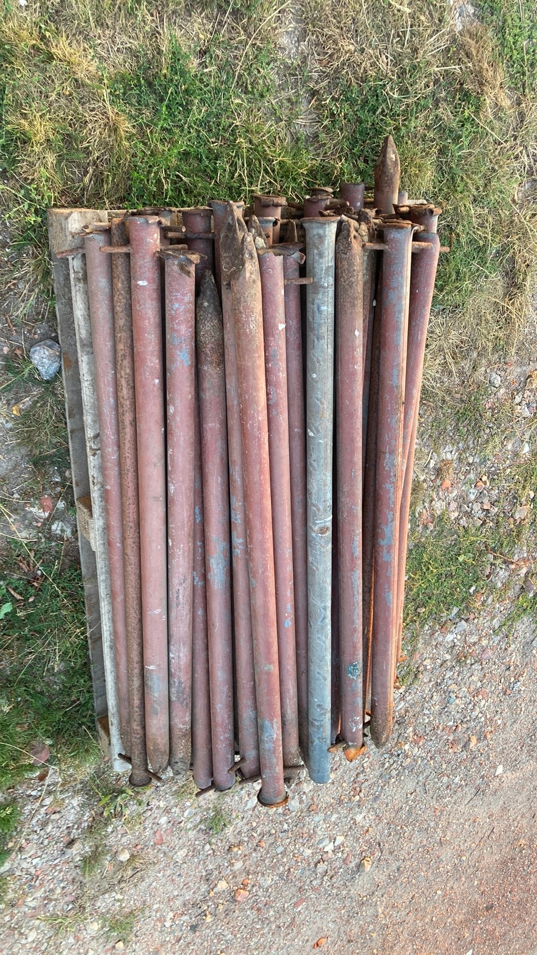 Ijzeren palen, Ophalen, Gebruikt, Minder dan 180 cm, Palen