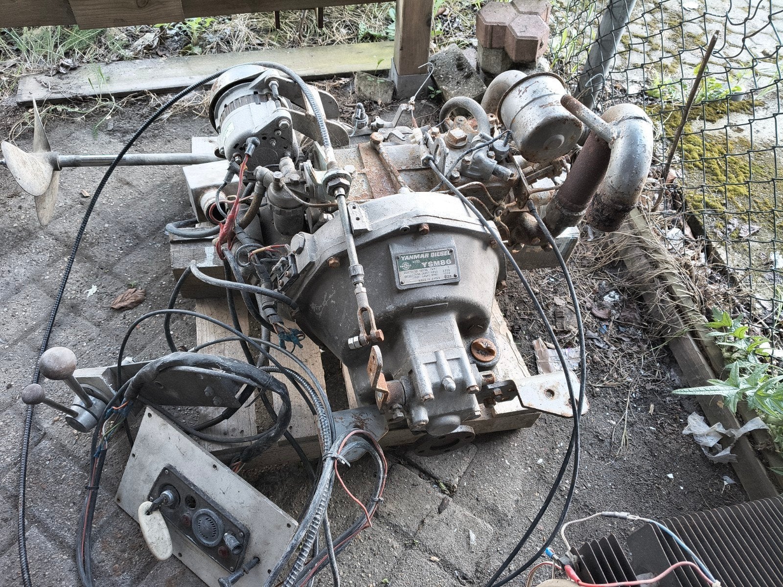 Yanmar Diesel YSM8G 8pk Binnenboordmotor met schroefas, Gebruikt, 5 tot 10 pk, Binnenboordmotor, Diesel