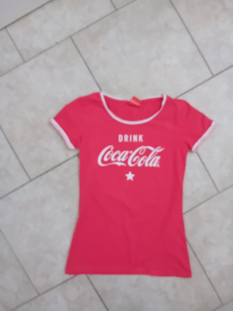 T-shirt Coca Cola, Ophalen of Verzenden, Zo goed als nieuw, Korte mouw, Maat 34 (XS) of kleiner