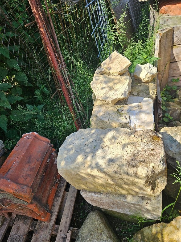 Mergel blokken, Ophalen, Gebruikt