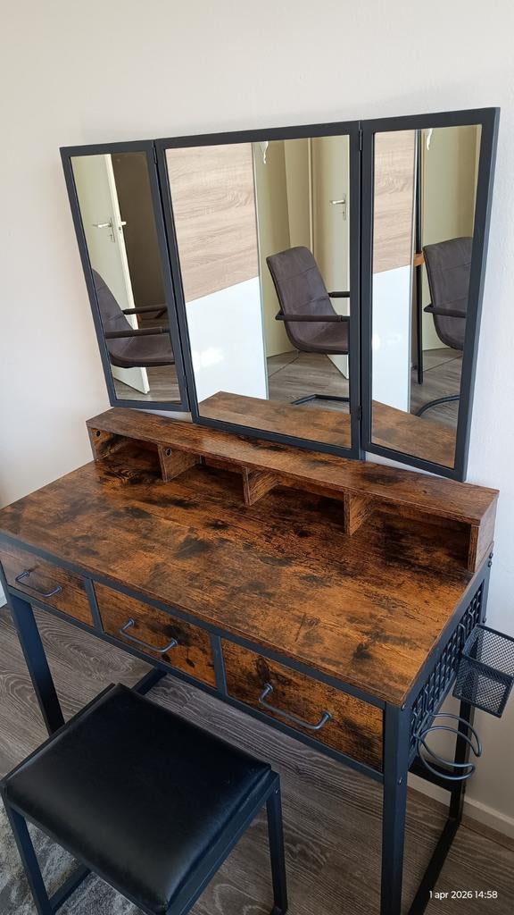 Makeup tafel, Ophalen of Verzenden, Zo goed als nieuw, 50 tot 100 cm, Minder dan 100 cm