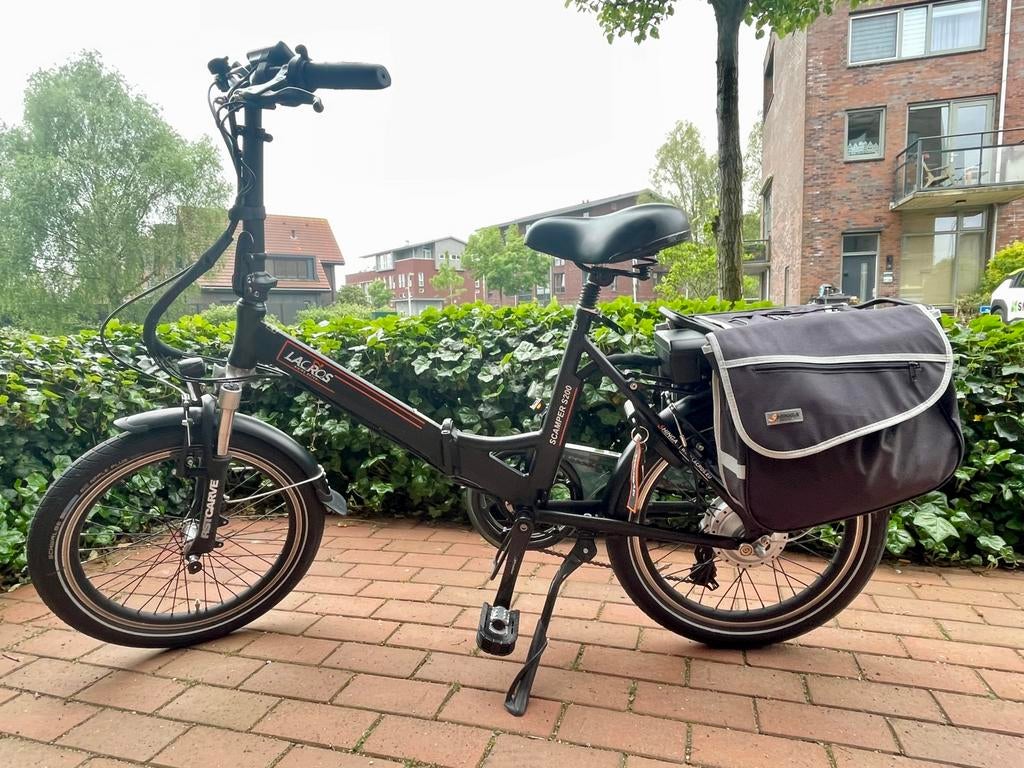 Electrische vouwfiets Lacros Scamper S200, Fietsen en Brommers, 20 inch of meer, Velgrem, Versnellingen, Zo goed als nieuw