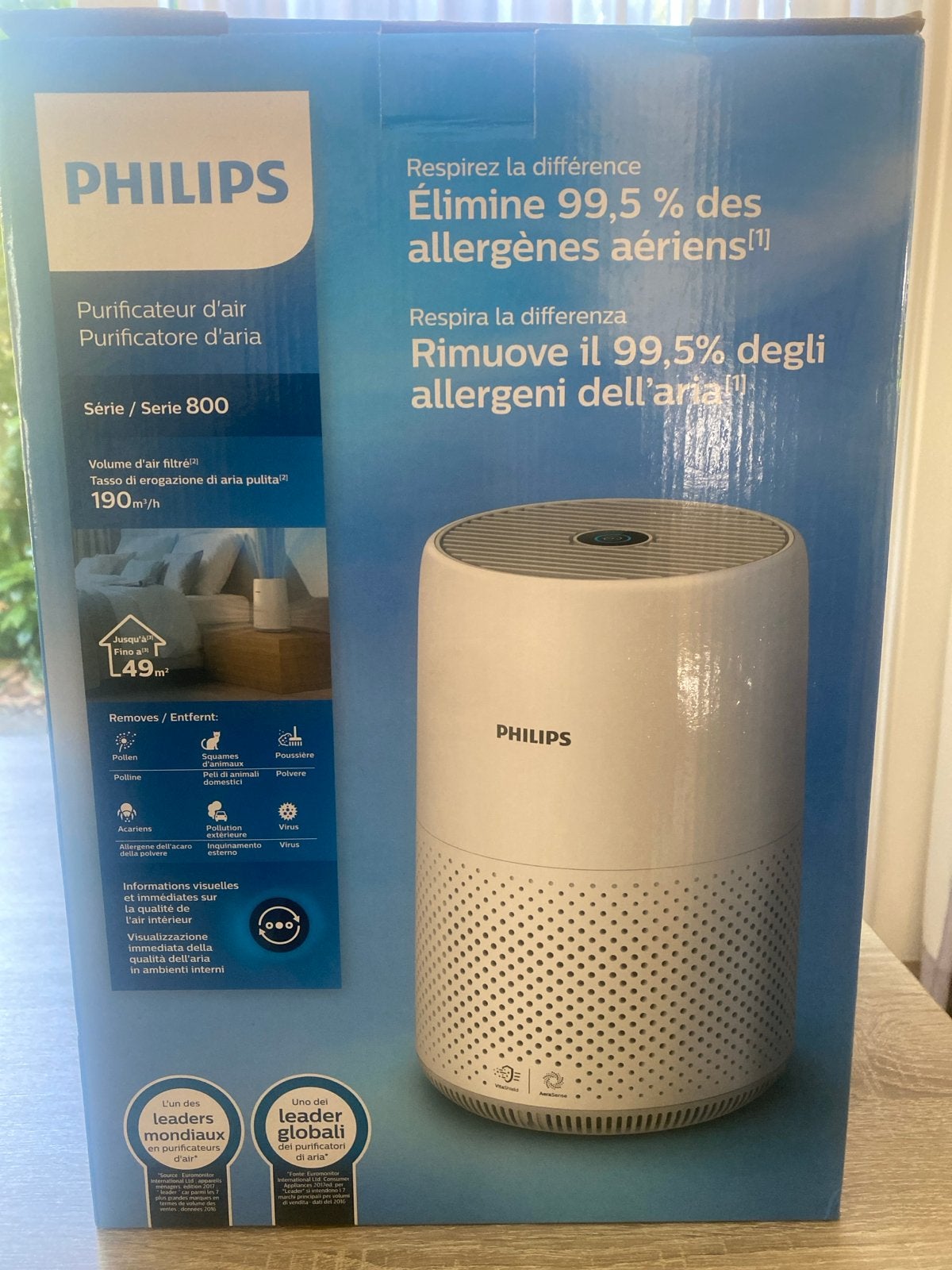 Philips Luchtreiniger Serie 800 - Compact en Efficiënt, Ophalen of Verzenden, Zo goed als nieuw, Luchtreiniger