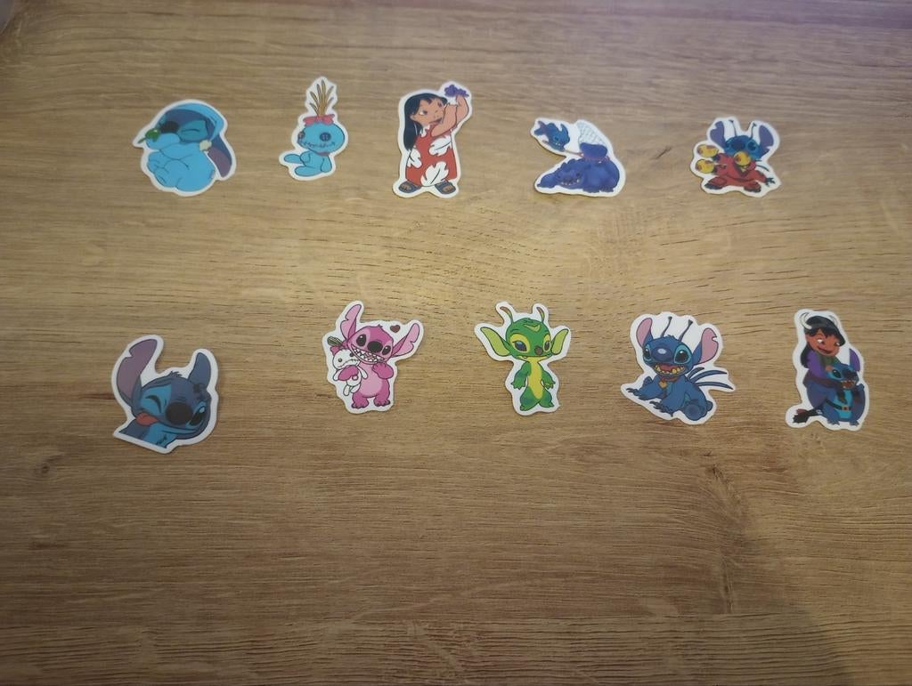 10 verschillende Lilo en Stitch stickers, Ophalen of Verzenden, Nieuw, Meerdere stickers