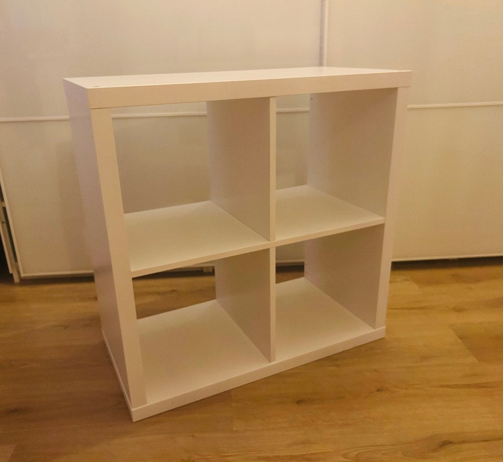 IKEA kallax 4 vakken kast wit, Ophalen, 50 tot 100 cm, Zo goed als nieuw, Minder dan 100 cm