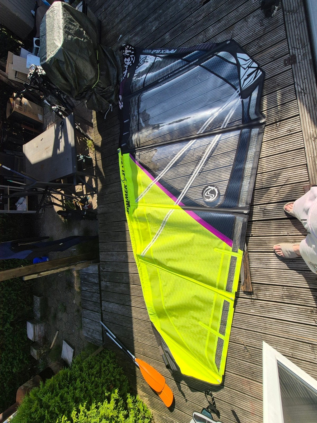 Simmer Style Apex 6.2 windsurfzeil - Zo goed als nieuw, Ophalen of Verzenden, Zo goed als nieuw, Zeil, 5 tot 6.5 m²