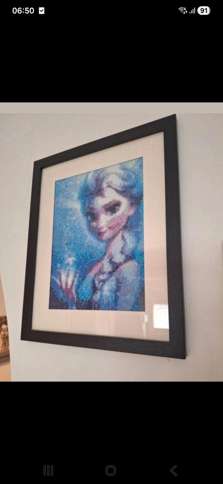 Schilderij gemaakt met diamond painting, Ophalen of Verzenden, Zo goed als nieuw