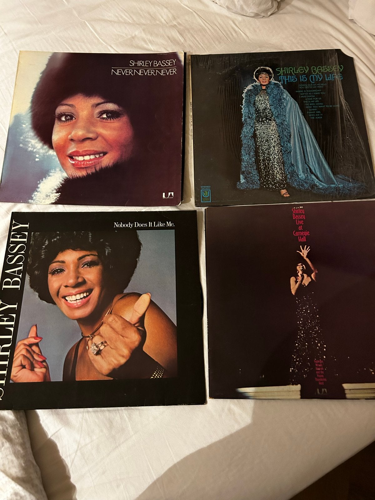 Shirley Bassey LP's: Never Never Never, This Is My Life, Nob, LP, Gebruikt, Pop, Ophalen of Verzenden