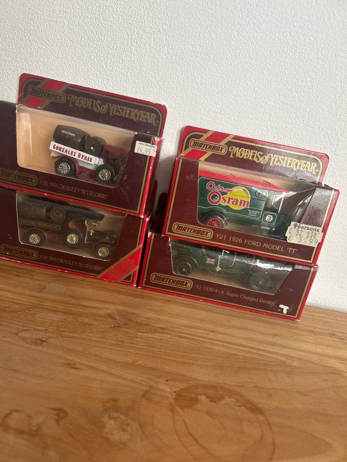 Matchbox Models of Yesteryear Collectie (4 stuks), Ophalen, Nieuw, Auto, Matchbox