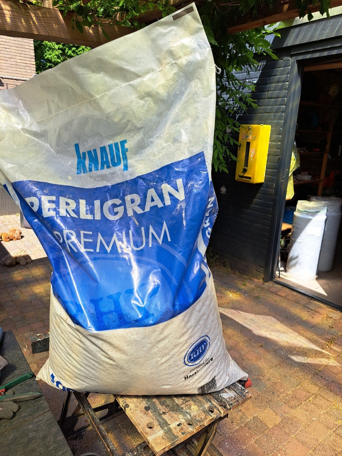 Knauf Perligran Premium Perliet - Ruim 50 lite, Tuin en Terras, Kweekspullen, Gebruikt, Overige typen, Ophalen of Verzenden
