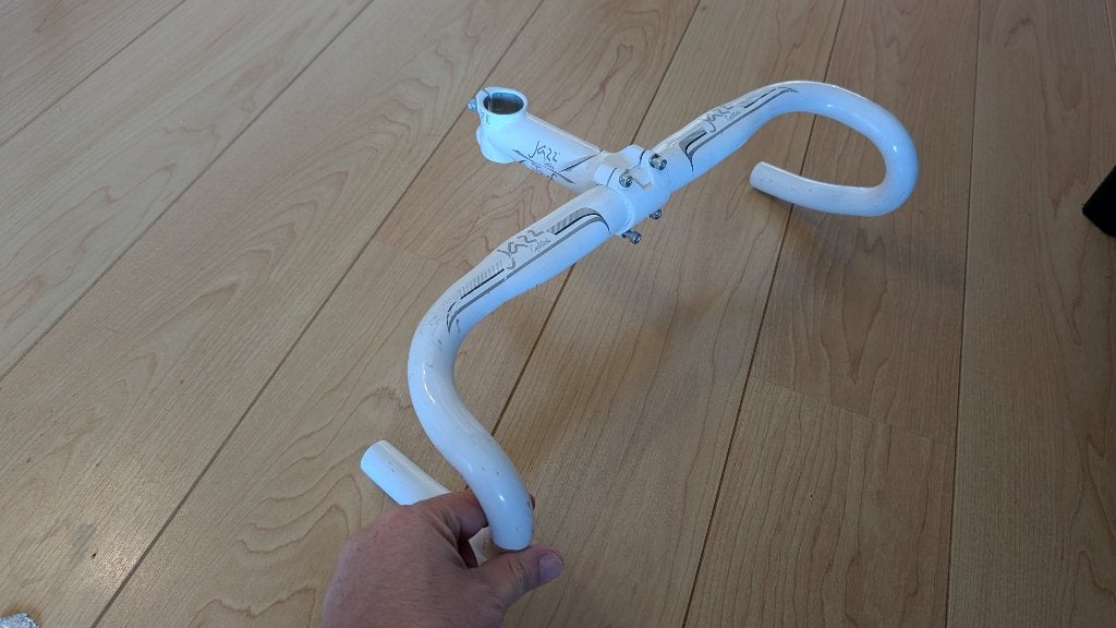 Stuur en stuurpen racefiets 120mm 42cm gratis, Fietsen en Brommers, Gebruikt, Stuur, Gravelbike, Aluminium