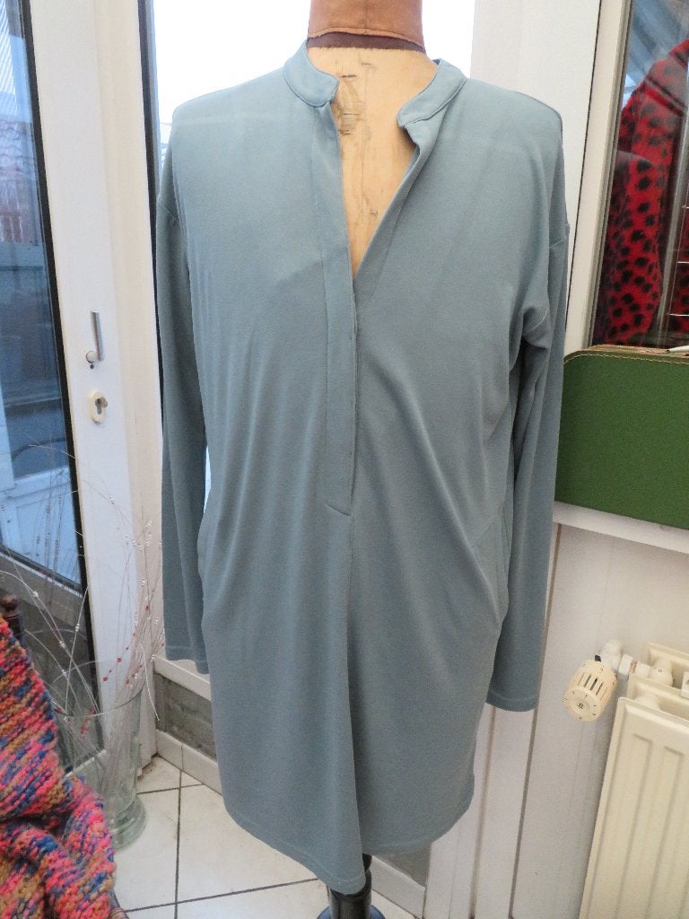 Dames jurk NK Nick Maat M (Z.G.A.N.), Maat 38/40 (M), Blauw, Ophalen of Verzenden, Zo goed als nieuw