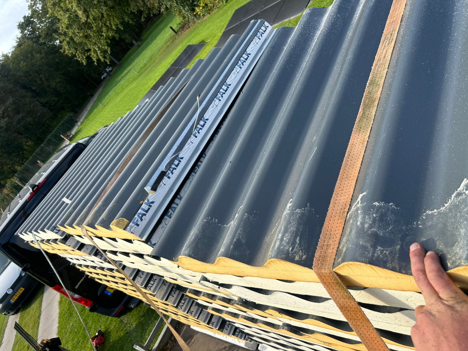 Sandwich panelen, Zo goed als nieuw, 15 m² of meer, Metaal, Ophalen