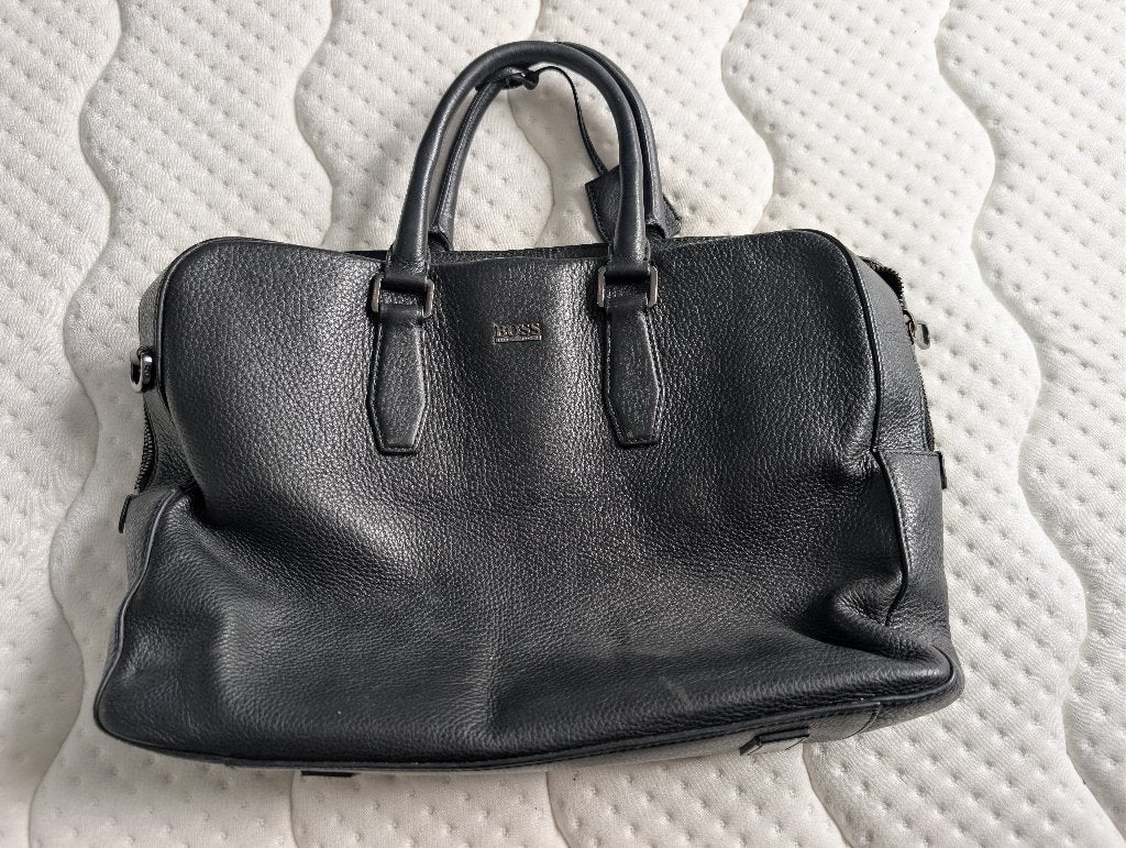 Tas Hugo Boss, Sieraden, Tassen en Uiterlijk, Ophalen of Verzenden, Gebruikt, Zwart, Handtas