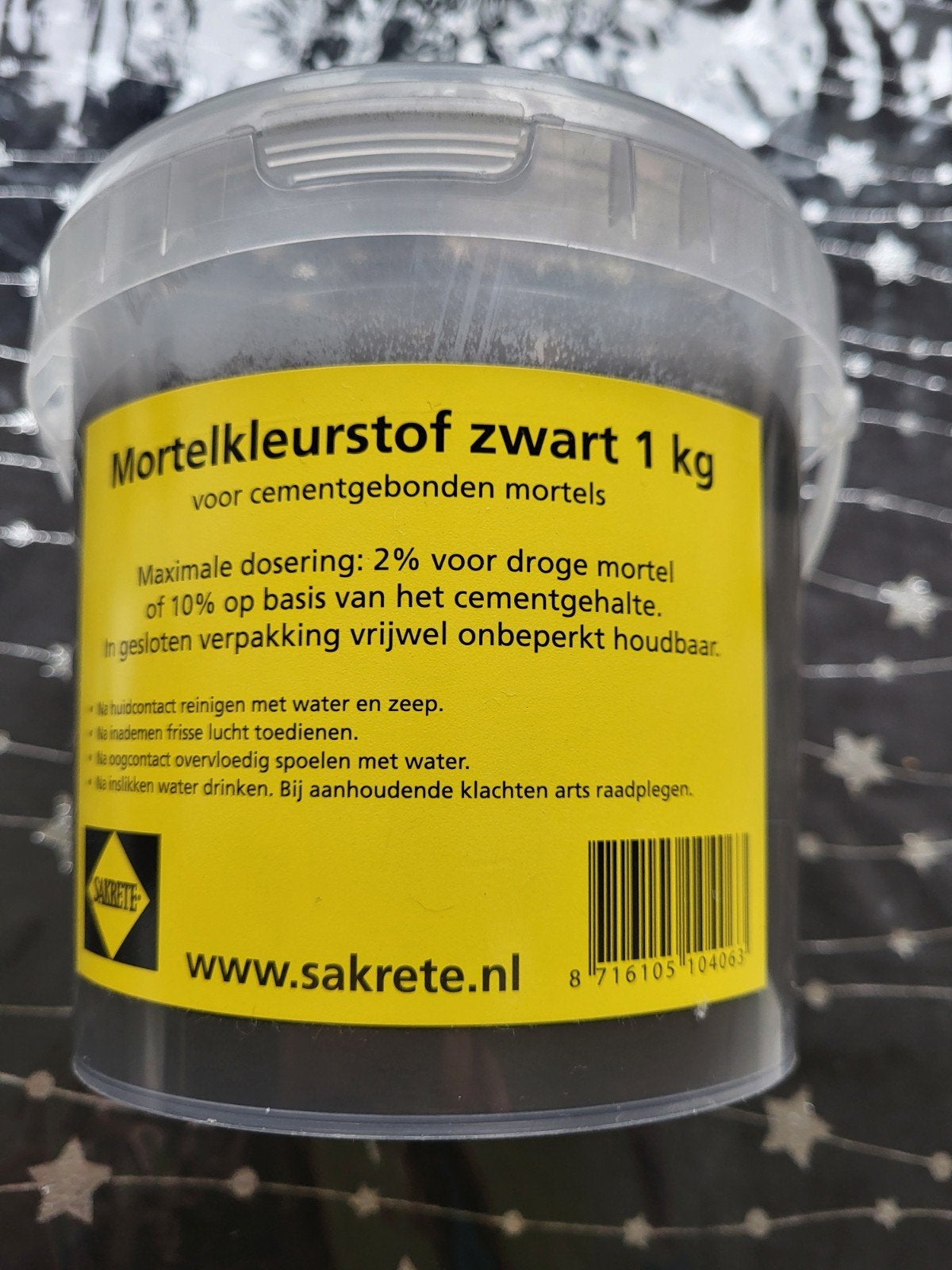 Mortelkleurstof zwart 1kilo, Boeken, Ophalen, Nieuw, Klussen