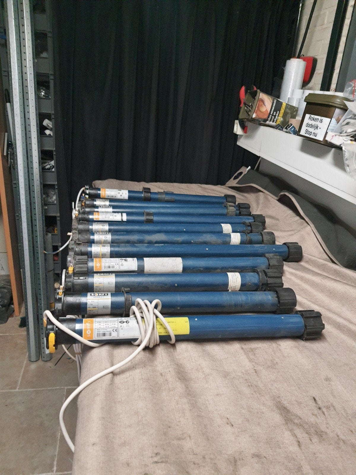 11 somfy buismotoren betrouwbaar werkend, Doe-het-zelf en Verbouw, Ophalen, Wit, Minder dan 100 cm, Minder dan 100 cm