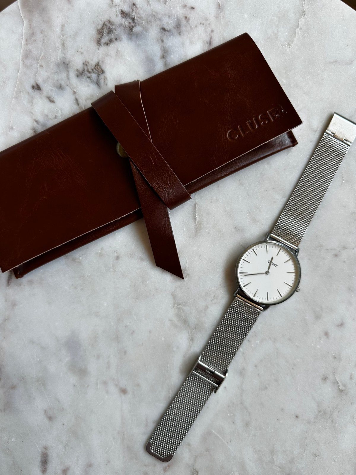 CLUSE silver mesh horloge, Sieraden, Tassen en Uiterlijk, Horloges | Dames, Overige merken, Staal, Gebruikt, Staal