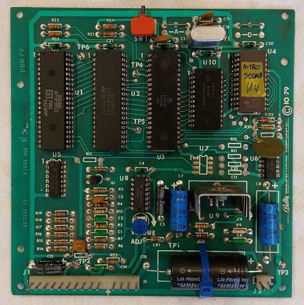 Te koop: Bally AS-2518-51 geluidsbord, Gebruikt, Elektronisch, Bally, Onderdeel of Defecte kast