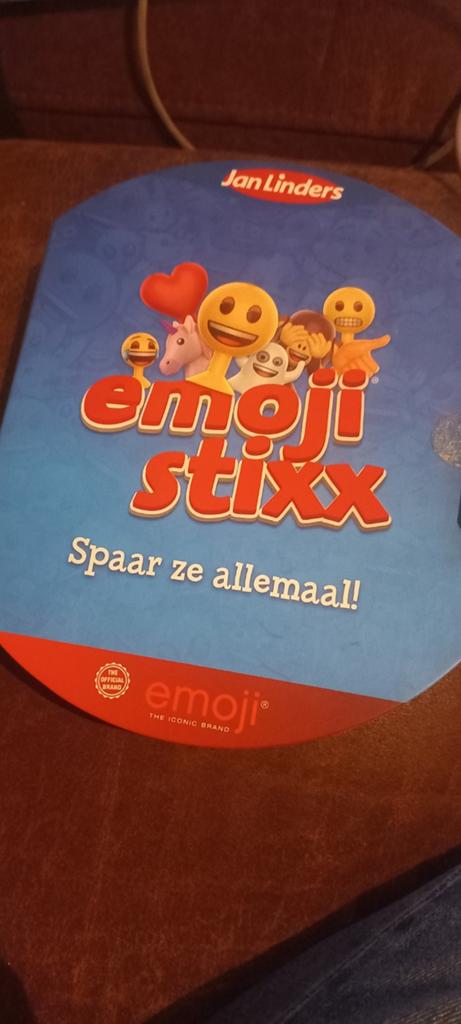 Jan Linders Emoji Stixx Spel met 18 Emoji Stixx, Ophalen of Verzenden, Zo goed als nieuw, Jongen of Meisje