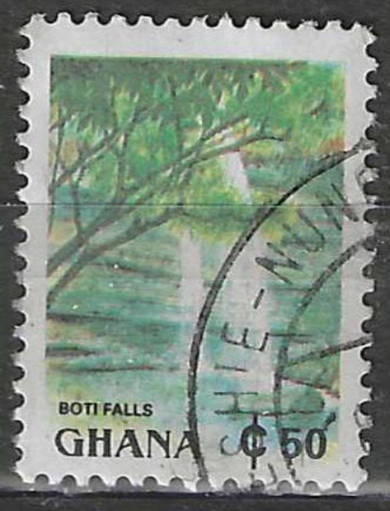 Ghana 1991 - Stampworld 1601a - Boti Falls (ST), Verzenden, Overige landen, Gestempeld
