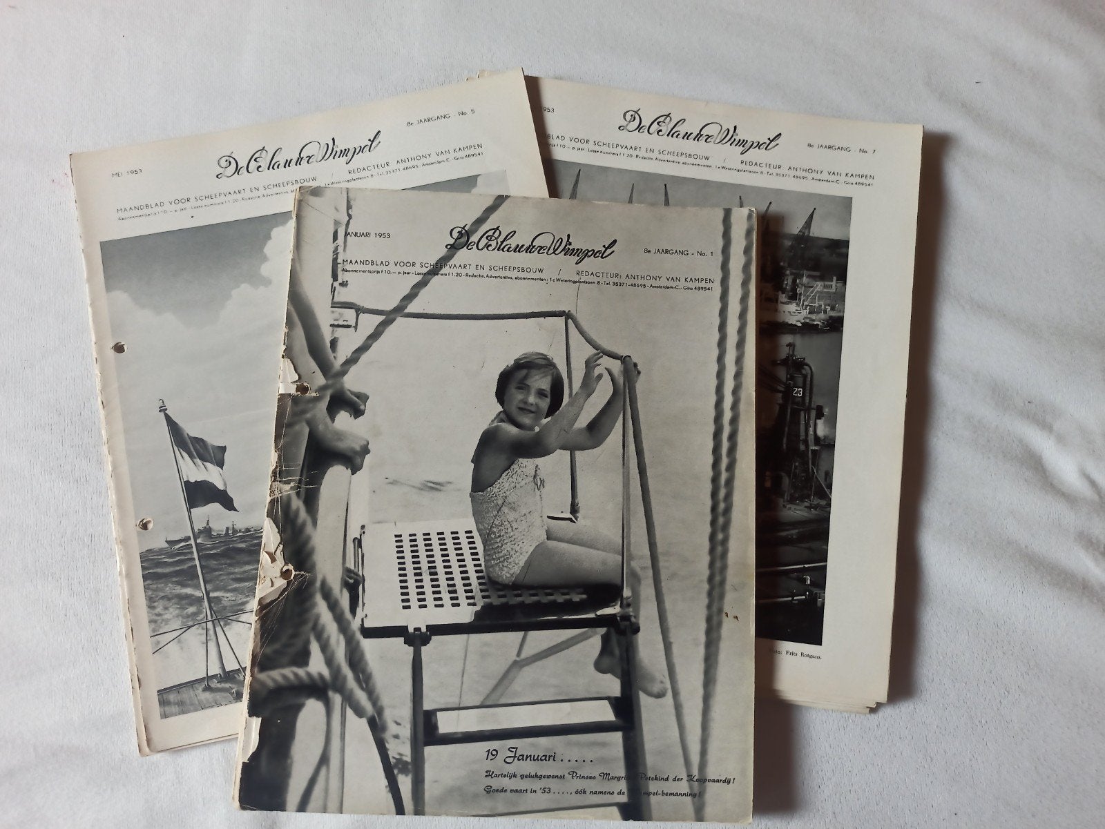 De Blauwe Wimpel jaargangen 1953-2022, Verzamelen, Scheepvaart, Ophalen of Verzenden, Zo goed als nieuw, Boek of Tijdschrift