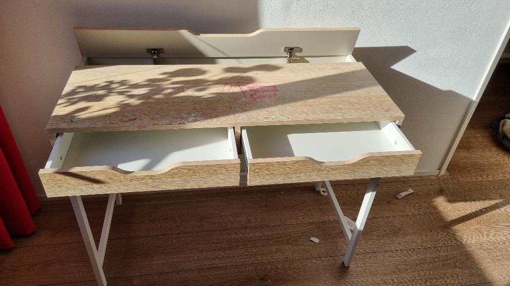 Ikea Alex bureau (132x58 cm), Ophalen, Gebruikt, Scandinavisch, 132 cm