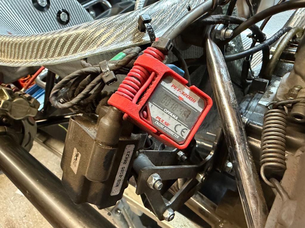 3D geprinte houder voor PET-3200R Motor urenteller, Ophalen of Verzenden, Nieuw, Kart