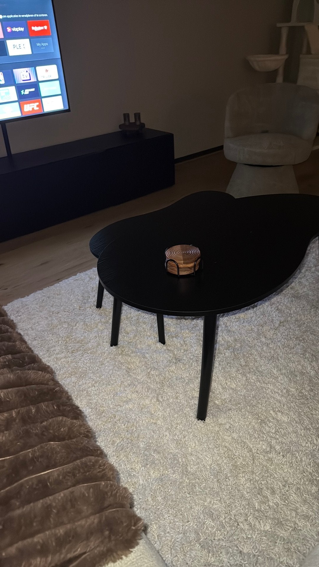 Foto 2 van Vloerkleed wit hoogpolig