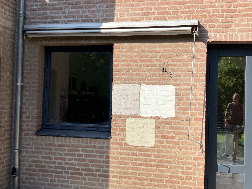 Zonnescherm knikarm 240 x 200 cm, Tuin en Terras, Zonneschermen, Ophalen, Gebruikt, Minder dan 250 cm, 150 tot 300 cm