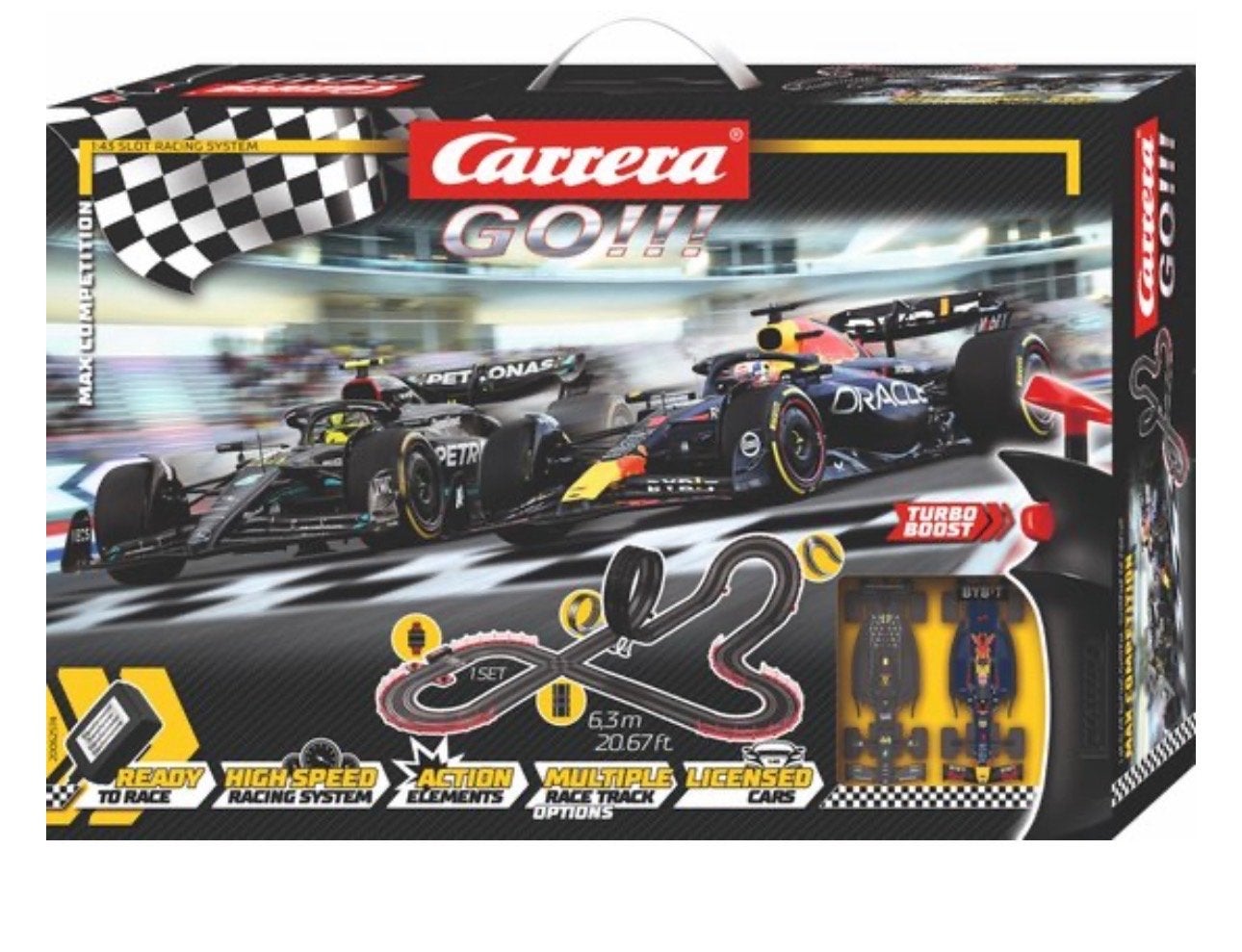 Carrera GO!!! Racebaan Max Verstappen - Zo goed als nieuw, Racebaan, Carrera, Ophalen of Verzenden, Zo goed als nieuw