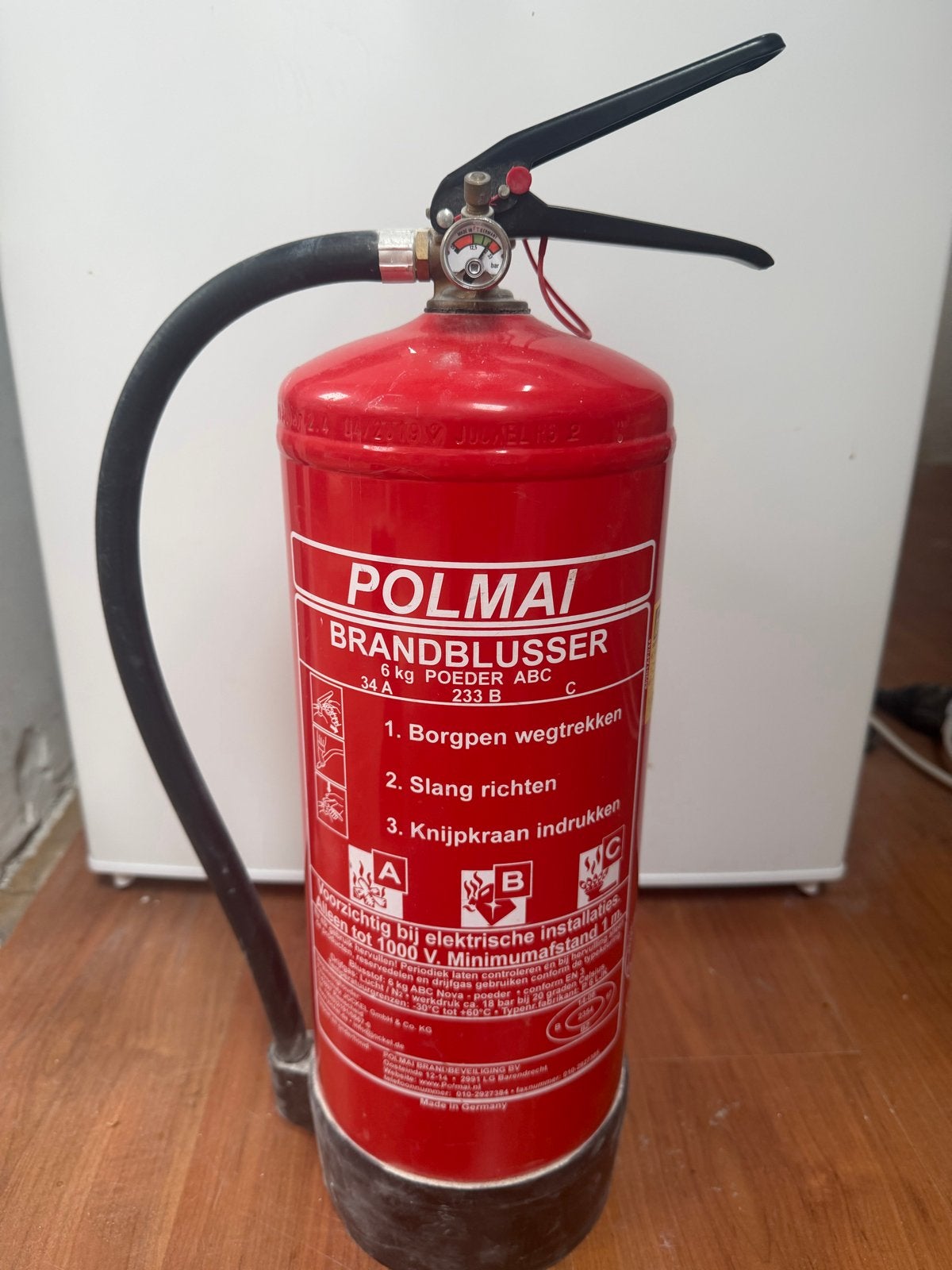 Polmai Brandblusser 6 kg Poeder ABC, Ophalen, Gebruikt, Brandblusser