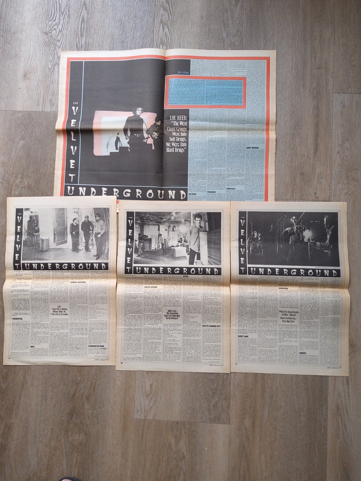 The Velvet Underground:   A3  formaat, Ophalen of Verzenden, Zo goed als nieuw, Boek, Tijdschrift of Artikel