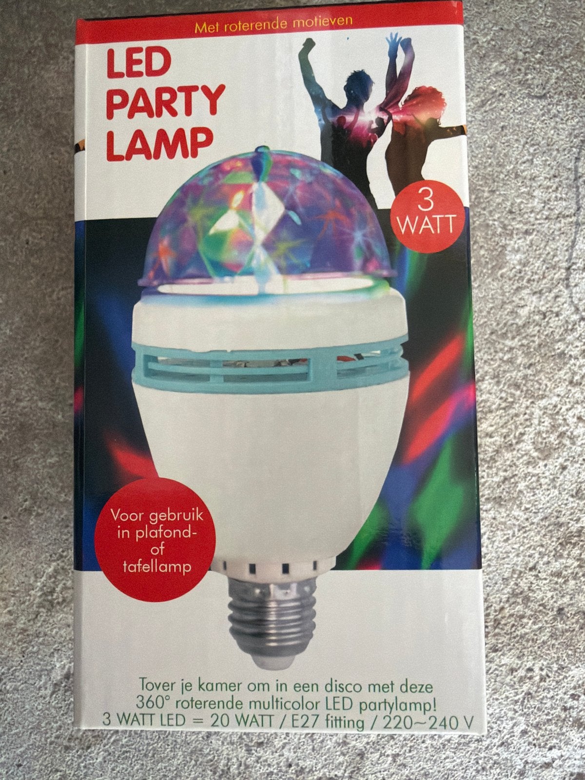 LED Party Lamp E27 - Roterende Disco Lichteffecten, Overige merken, Kunststof, Meerkleurig, Nieuw