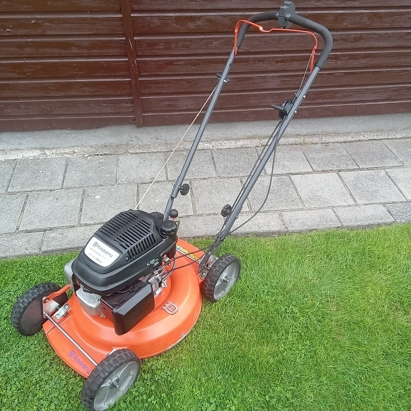 Werkende Husqvarna pro mulch maaier benzine maaier, Tuin en Terras, Grasmaaiers, Ophalen, Cirkelmaaier, Gebruikt, Mulchfunctie