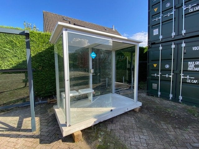 abri rookruimte rookhok, Tuin en Terras, Ophalen of Verzenden, Zo goed als nieuw, Overige typen