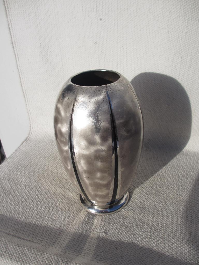 Antieke Art Deco vaas WMF Ikora verzilverd, Ophalen of Verzenden