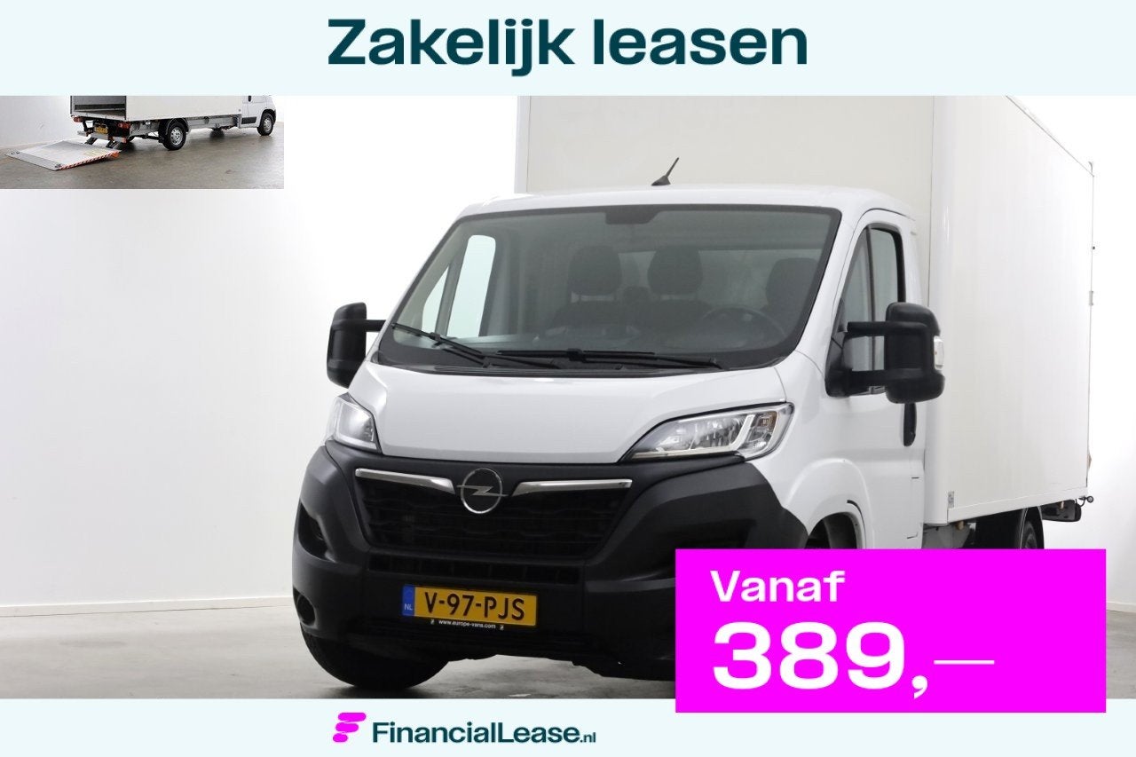 Opel Movano 2.2D 140pk Bakwagen met laadklep 1.060kg laadver, Voorwielaandrijving, Dealer onderhouden, Gebruikt, Euro 6